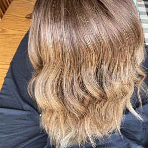 HaloCouture Original fall 16" Custom and HaloCouture 14" layered Custom NWOT